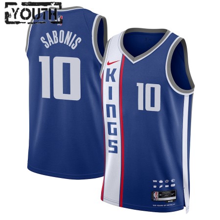 Dres Sacramento Kings Domantas Sabonis Nike 2023-24 City Edition Plava Swingman - Dječji